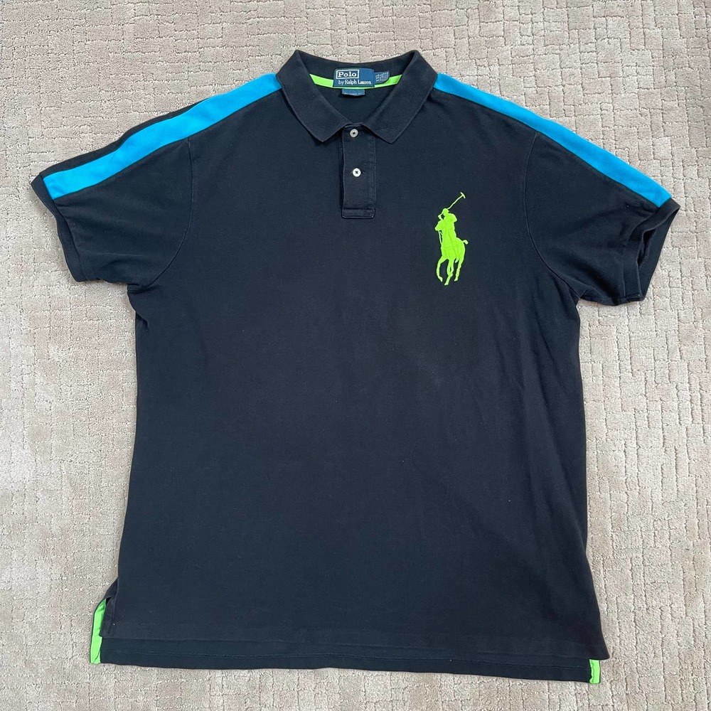 Polo Ralph Lauren Polo Size XXL Black Blue Green Mens Used